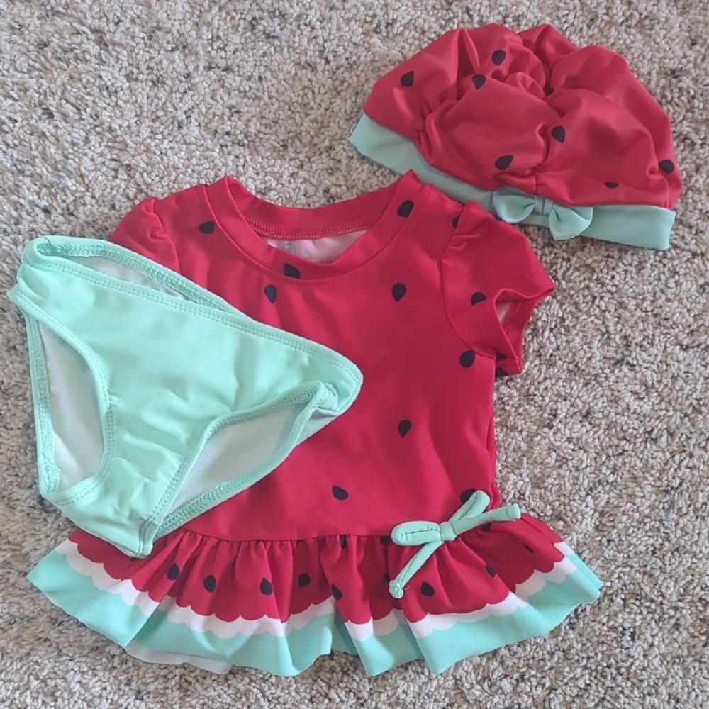 Circo Watermelon Swim Rashguard Set